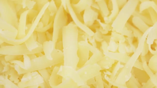 Gesneden kaas in bulk — Stockvideo