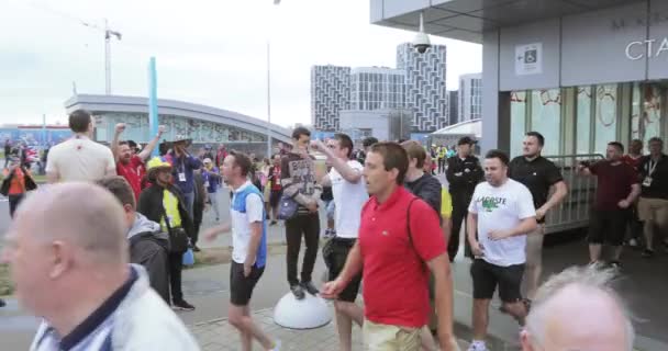 De ventilators van de voetbal van Colombia — Stockvideo