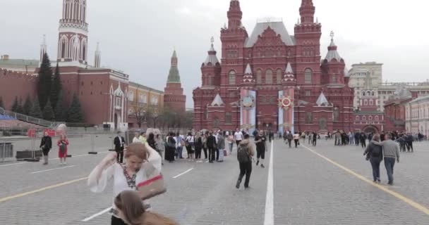 Preparare la Piazza Rossa per la celebrazione del 9 maggio — Video Stock