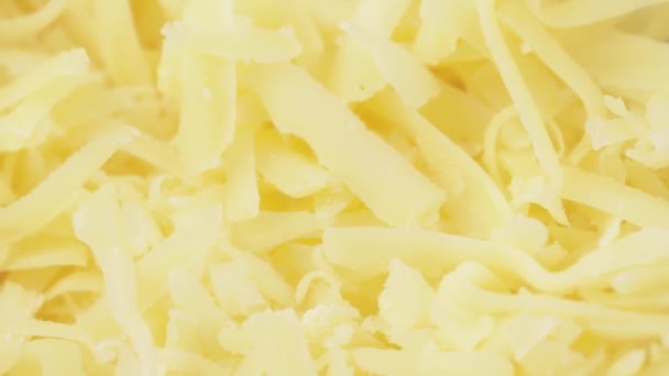 Gesneden kaas in bulk — Stockvideo