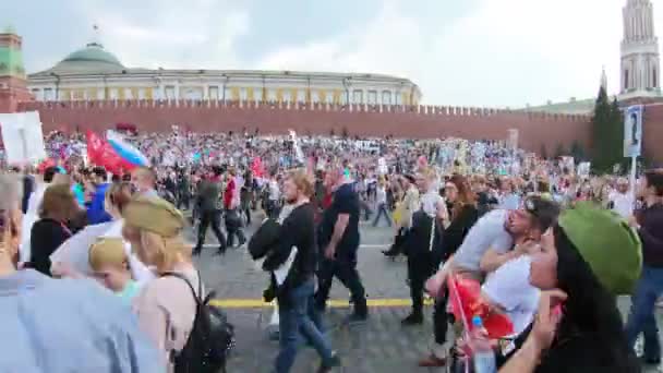 The march "The Immortal Regiment" — Stock Video