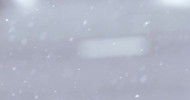 yolda kar yağışı