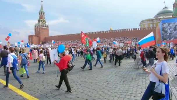 The march "The Immortal Regiment" — Stock Video