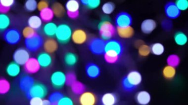 Bokeh dönen daireler