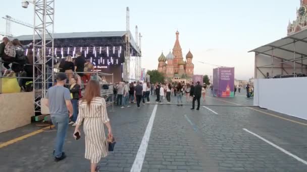 Könyvfesztivál a Vörös téren — Stock videók