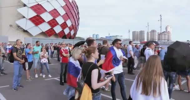 Festival de fans de la FIFA en el estadio Spartak — Vídeo de stock