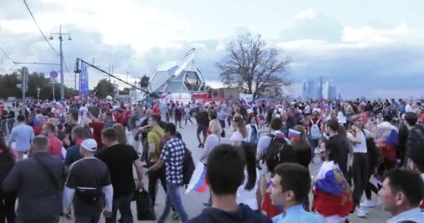 Festival de fans de FIFA en Sparrow Hills — Vídeo de stock