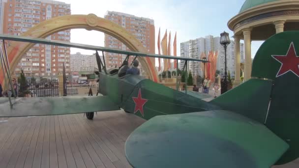 Biplano sovietico U-2 — Video Stock