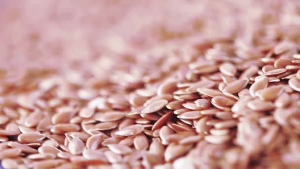 Flax seeds in bulk — Stock Video