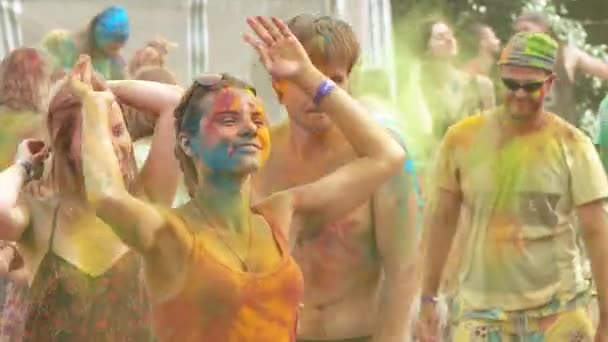 Festival dei Colori di Holi — Video Stock