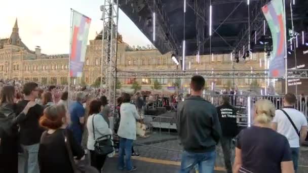 Festiwal książki na placu czerwonym — Wideo stockowe