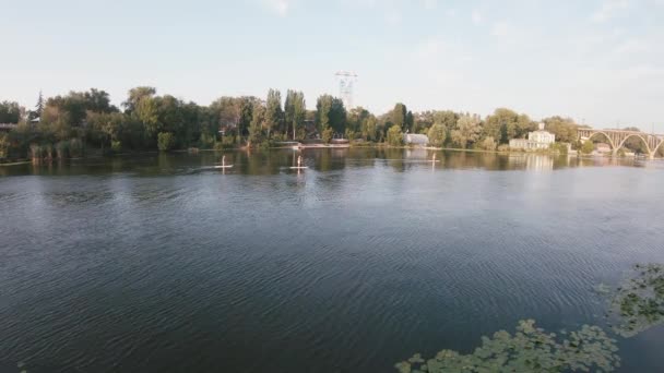 Blick auf die Klosterinsel — Stockvideo