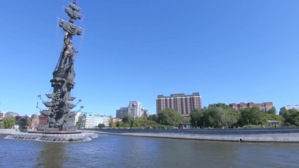 Monument to Peter the Great — Stock Video