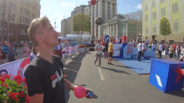 Zone d'entraînement sportif Boules de jongleur — Video