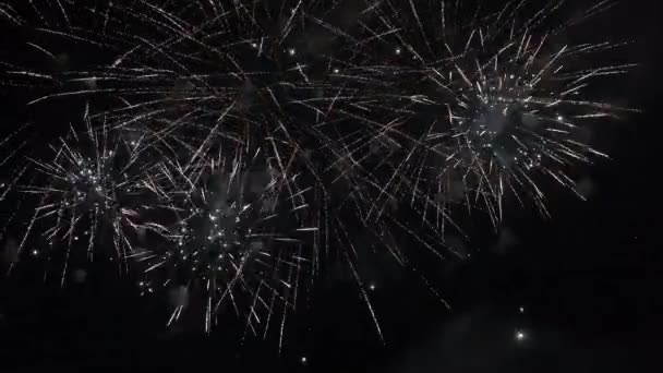 Feestelijke groet in de hemel — Stockvideo