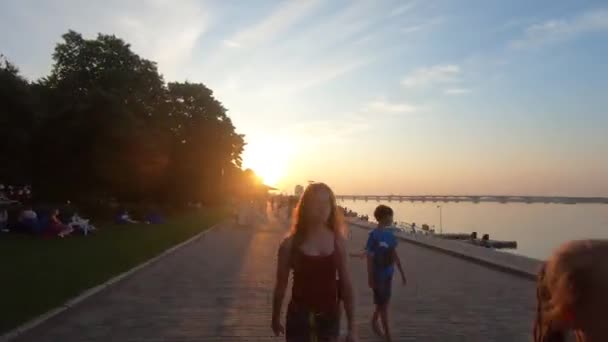 Aterro do dnieper — Vídeo de Stock