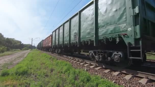 Vl8-sovjetiska Mainline frakt DC — Stockvideo