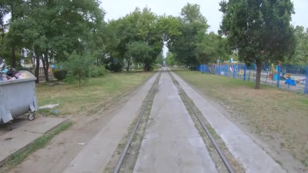 单瓷砖铁路 — 图库视频影像