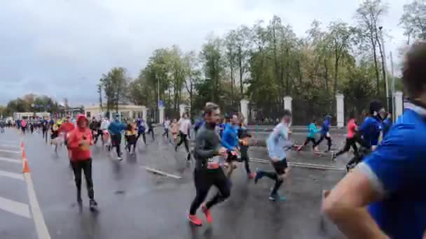 Абсолютный Московский марафон — стоковое видео
