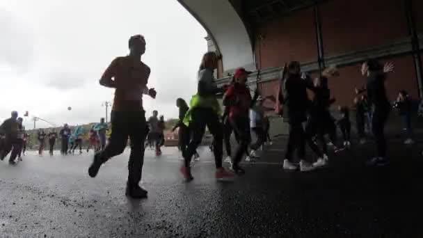 Абсолютний Московський марафон — стокове відео