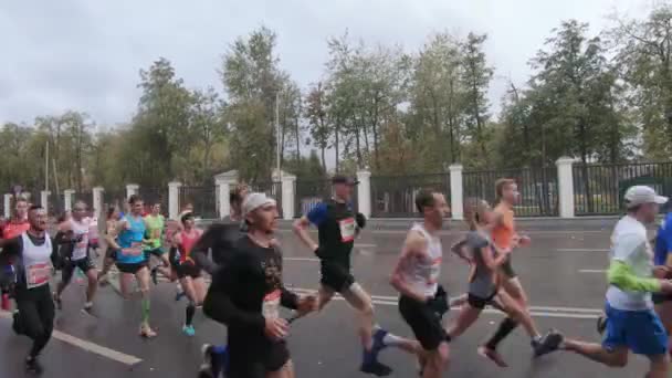 Absoluter Moskauer Marathon — Stockvideo