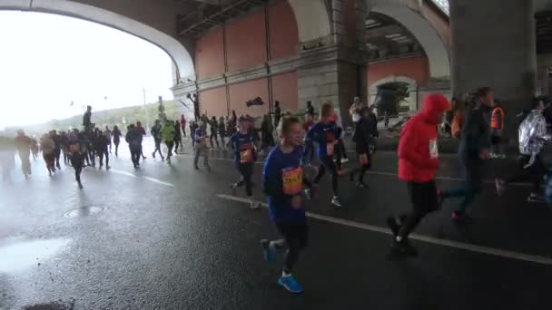 Absoluter Moskauer Marathon — Stockvideo