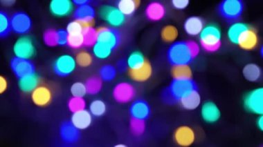 Bokeh dönen daireler