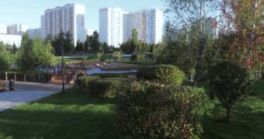 Art arda sıralı gölet Park