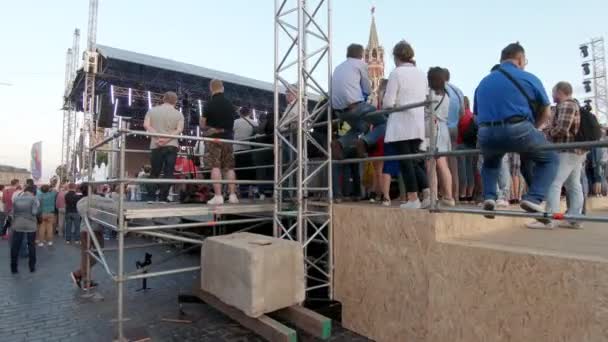 Boek Festival op het Rode plein — Stockvideo