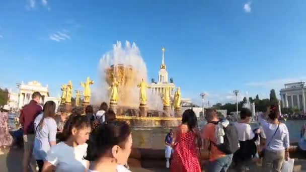 Odnowiona fontanna przyjaźni — Wideo stockowe