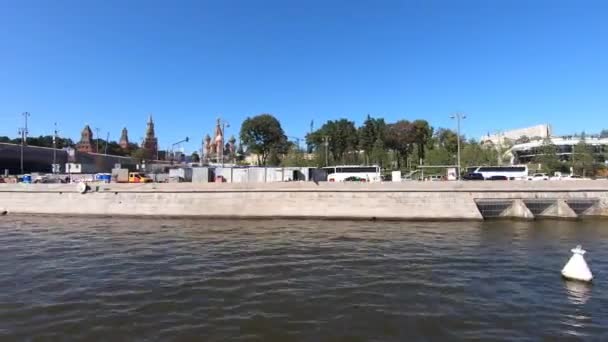 Repair Bolshoy Moskvoretsky bridge — Stock Video