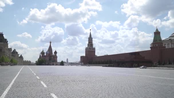 Red Square during quarantine — Stock Video