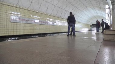 Metro istasyonu Sportivnaya yolcuları