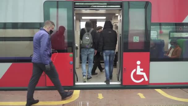 Metro station MCC Luzhniki — Stock Video