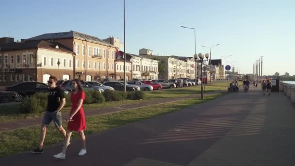 Nižný Novgorodský nábřeží — Stock video