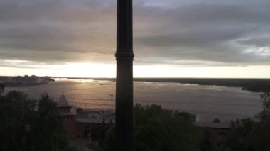 Volga manzarası ve akşam seti.