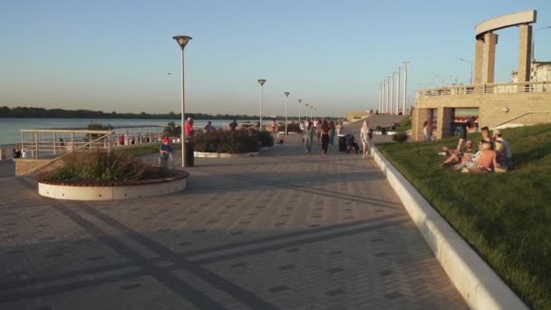 Nizhny Novgorod堤岸 — 图库视频影像