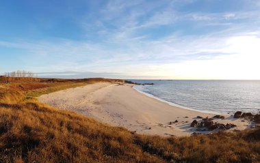 Hoedic ada peyzaj, Atlantik deniz, Fransa