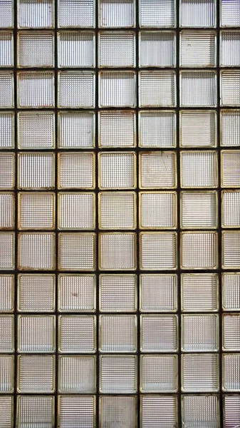 Szklane Ściany Przezroczyste Kwadratowe Bloki — Zdjęcie stockowe
