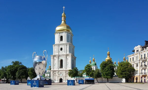 Sophia Kathedraal Plein Kiev Oekraïne — Stockfoto
