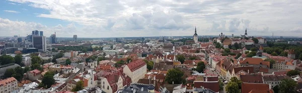 Panoramiczny Widok Tallinn Estonia — Zdjęcie stockowe