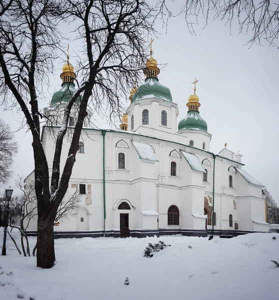 Catedral Santa Sofia Kiev Inverno — Fotografia de Stock