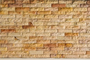 Kayrak mermer Split yüz mozaik desen ve arka plan taş tuğla duvar