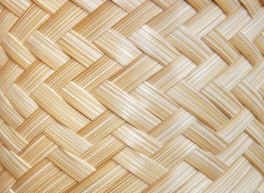 Rattan doku, ayrıntı elişi bambu dokuma doku arka plan.