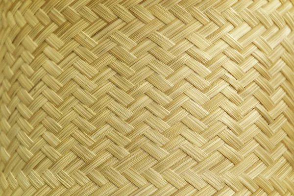 Rattan Texture Detail Handcraft Bamboo Weaving Texture Background Woven Pattern — Stock Photo, Image
