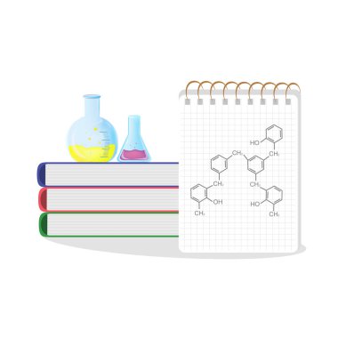 kitap öğrenme deneyiminin tepkisini test etmek için kimyasal şişe