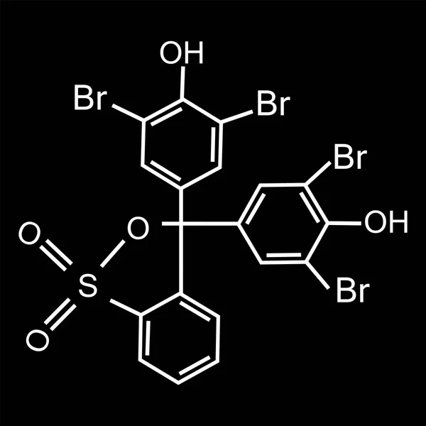 A benzol-gyűrűből álló kémiai összetétel. Vektoros illusztráció — Stock Vector