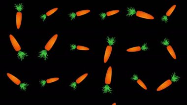 Düşen havuç ile arka plan