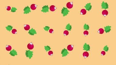 Düşen turp ile arka plan