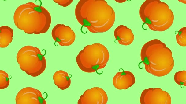 Fondo con calabazas que caen — Vídeo de stock